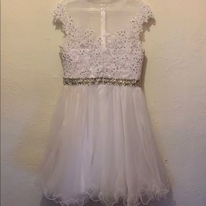 White prom dress